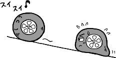 イラスト：タイヤの空気圧はこまめにチェックを