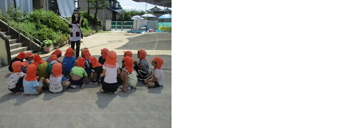 写真:植樹の様子(南陽第一保育園)