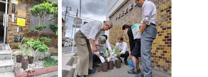 写真：植樹の様子（中部復建株式会社）