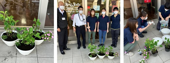 写真:植樹の様子(エムワン・クリエイト株式会社)