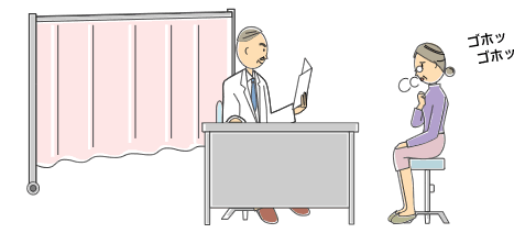 イラスト：アスベストによる健康被害