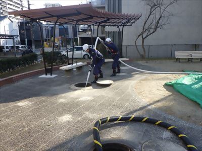 写真:ポンプ訓練2