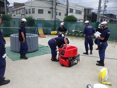 写真:吸水ホース