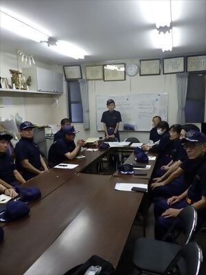 写真:牧野消防団 検討