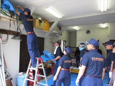 写真:牧野消防団 検査