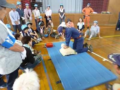 写真:中村消防団の活動の様子です。