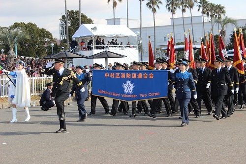 写真:中村区の消防団