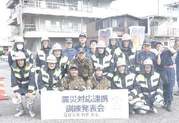 消防団員の集合写真