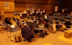 シェイクアウト訓練の写真