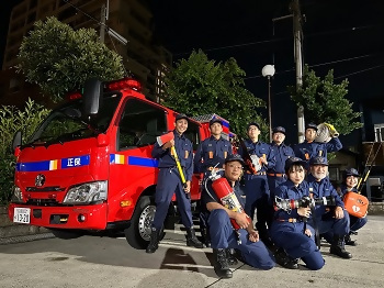 写真:港区消防団員「若鯱団」