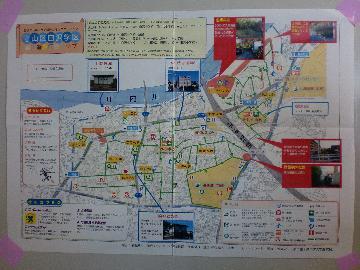 写真:防災マップに分かりやすく情報が掲載されています