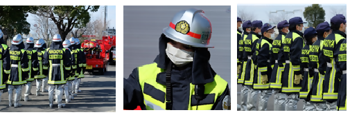 消防団員の写真