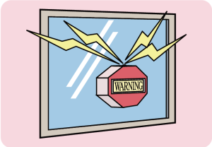 センサー付ブザーのイラスト