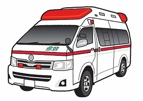 イラスト:一部の消防自動車や救急自動車に導入しています