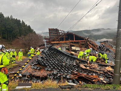 座屈した家屋における活動状況