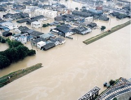 写真:西区新川決壊箇所