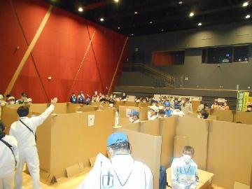 写真:避難所運営訓練