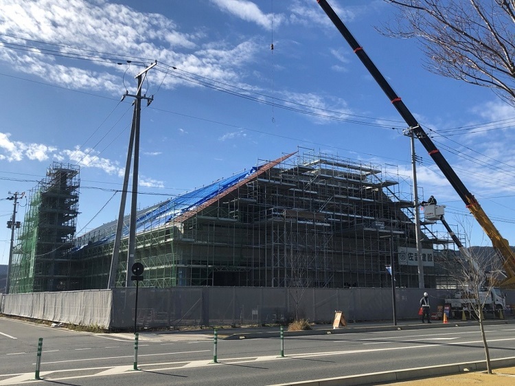 写真:建設中の博物館(令和2年12月5日撮影)