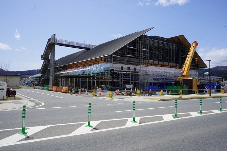 写真:建設中の博物館(令和3年4月18日撮影)