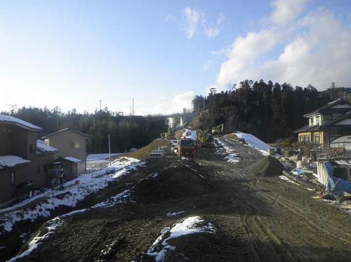 写真:盛土区間