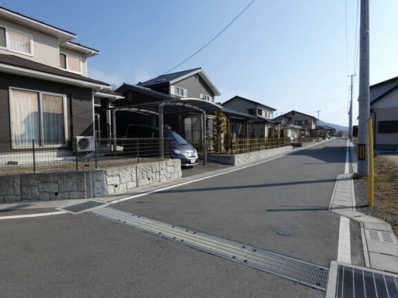 写真:高台3地区。住宅街が広がっている。