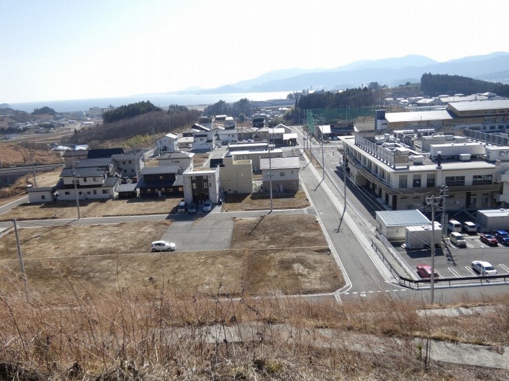 写真:高台5地区。高いところから見た景色