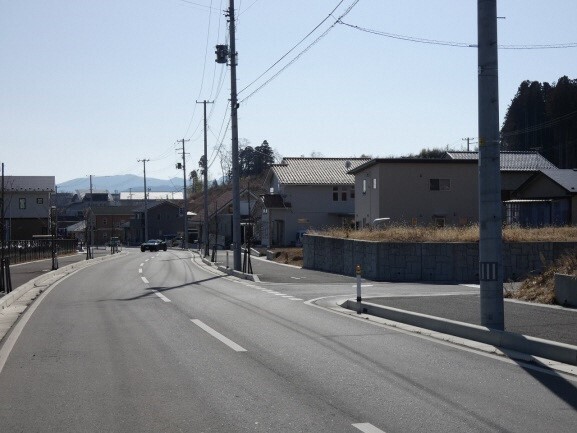 写真:高台7地区。住宅街が広がっている。