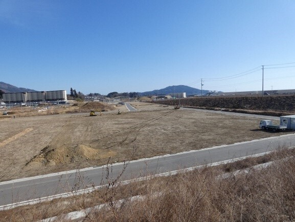 写真:平地部。景色が開けている。