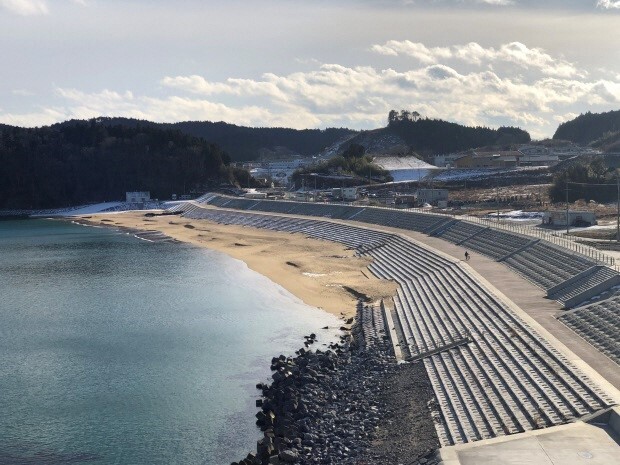写真:大野海岸の浜辺。