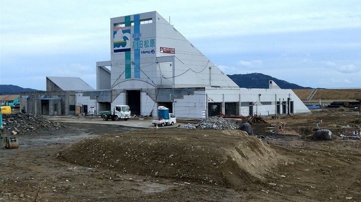 写真:タピック45。現在は震災遺構となっている。