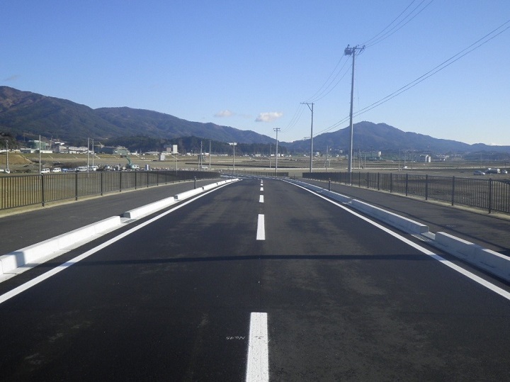 写真:取付道路の状況