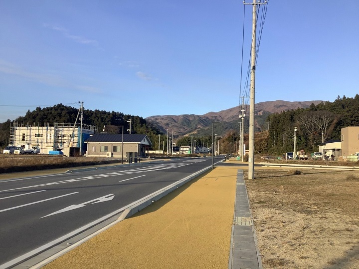 写真:工事が各所で進む中心市街地の様子