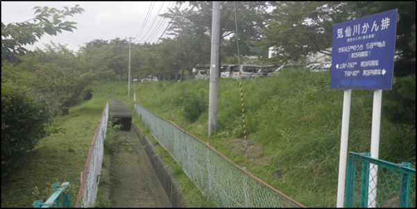 写真:気仙川かん排5.8km地点