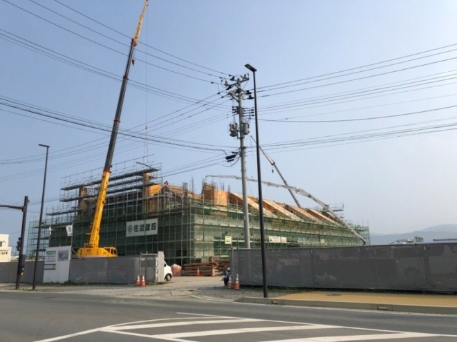 写真:建設中の博物館1