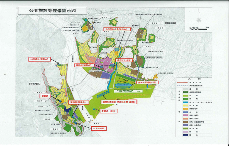 地図:公共施設等整備箇所