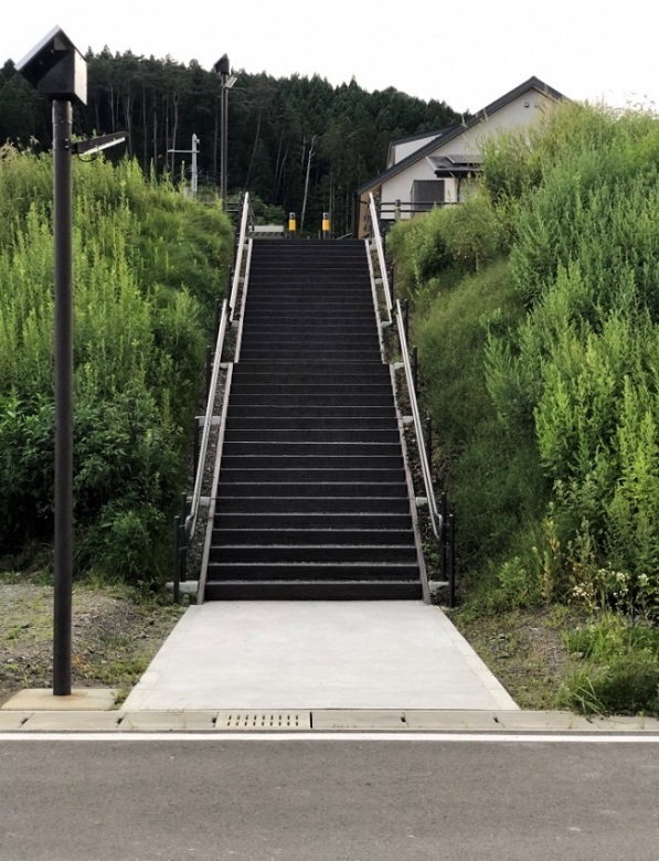 写真:完成した避難路