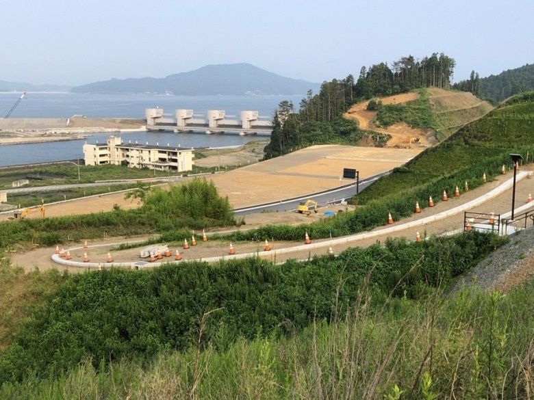 写真:整備中の避難路