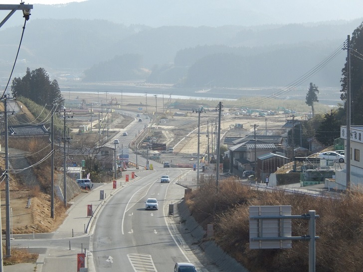 写真:二次造成工事中