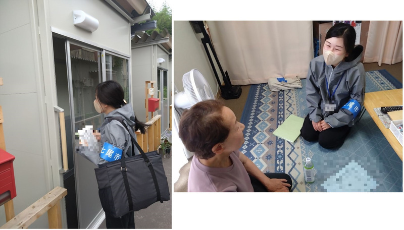 写真:中長期派遣者(保健師)の業務