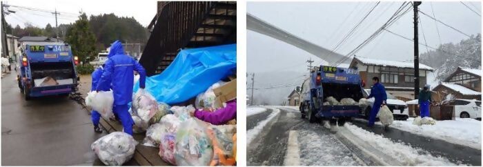 写真:災害廃棄物収集の様子