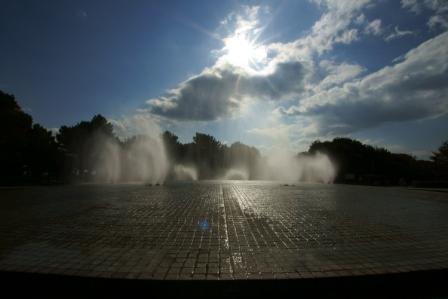 庄内緑地の大噴水の写真