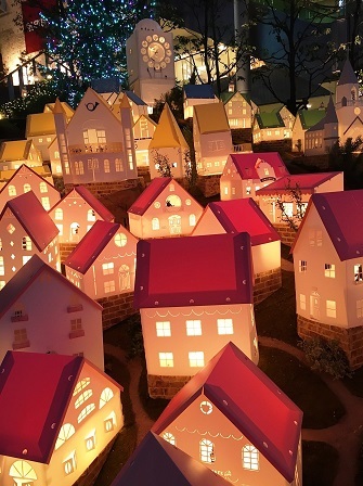 星が丘テラスのクリスマスイルミネーションの写真