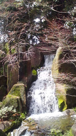 徳川園の「大曽根の瀧」の写真