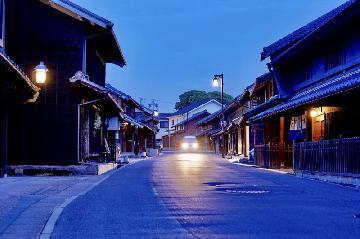 宵闇の東海道-有松-の写真