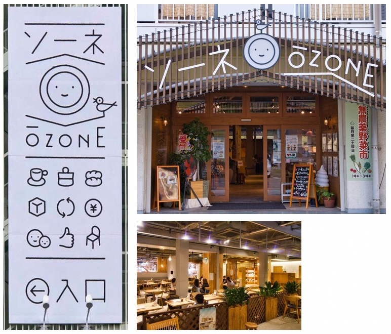 ソーネŌZONEのサインの写真