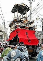 写真：西之切鹿子神車