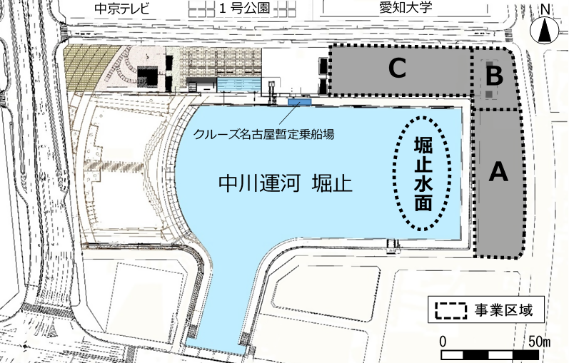 地図:堀止地区の位置図