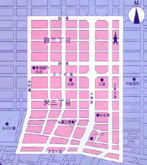 地図:違法駐車等防止重点地域