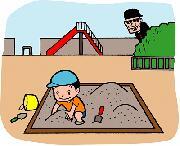 イラスト:一人で遊んでいる男の子