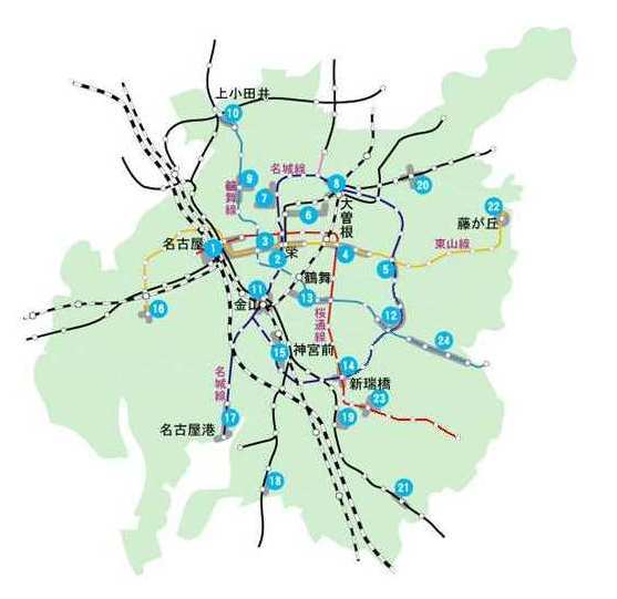 地図:美化推進重点区域全市